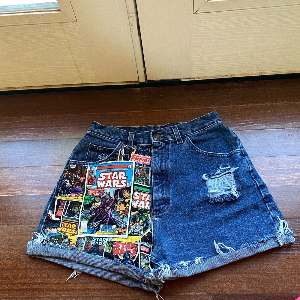 Lee | Vintage Star Wars Denim Cutoff Shorts